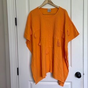 Dunes Women’s Swim Coverup with Tassels Orange OS